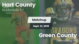 Matchup: Hart County vs. Green County  2018