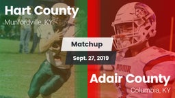 Matchup: Hart County vs. Adair County  2019