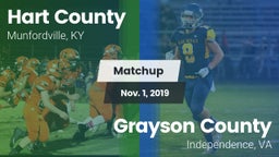 Matchup: Hart County vs. Grayson County  2019