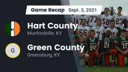 Recap: Hart County  vs. Green County  2021