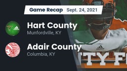 Recap: Hart County  vs. Adair County  2021