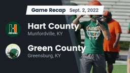 Recap: Hart County  vs. Green County  2022
