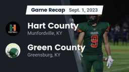 Recap: Hart County  vs. Green County  2023