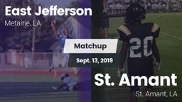 Matchup: East Jefferson vs. St. Amant  2019