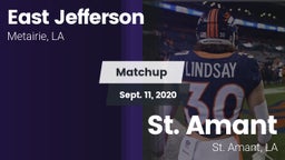 Matchup: East Jefferson vs. St. Amant  2020