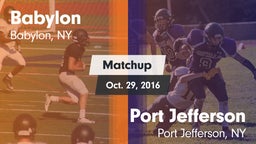 Matchup: Babylon vs. Port Jefferson  2016