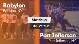 Matchup: Babylon vs. Port Jefferson  2015