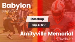 Matchup: Babylon vs. Amityville Memorial  2017