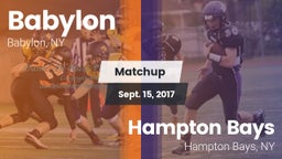 Matchup: Babylon vs. Hampton Bays  2017