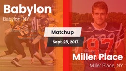 Matchup: Babylon vs. Miller Place  2017