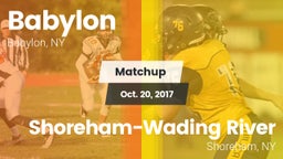 Matchup: Babylon vs. Shoreham-Wading River  2017