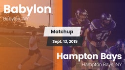 Matchup: Babylon vs. Hampton Bays  2019