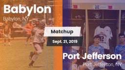 Matchup: Babylon vs. Port Jefferson  2019