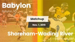 Matchup: Babylon vs. Shoreham-Wading River  2019