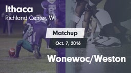 Matchup: Ithaca vs. Wonewoc/Weston 2016