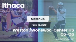 Matchup: Ithaca vs. Weston /Wonewoc-Center HS Co-Op 2019