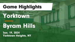 Yorktown  vs Byram Hills  Game Highlights - Jan. 19, 2024