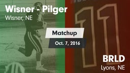 Matchup: Wisner - Pilger High vs. BRLD 2016