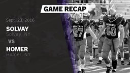 Recap: Solvay  vs. Homer  2016