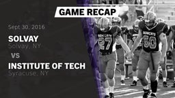 Recap: Solvay  vs. Institute of Tech  2016