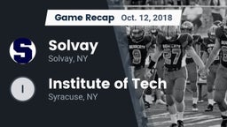 Recap: Solvay  vs. Institute of Tech  2018