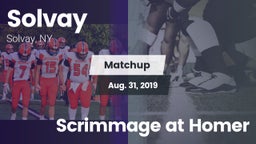 Matchup: Solvay vs. Scrimmage at Homer 2019