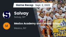 Recap: Solvay  vs. Mexico Academy and Central Schools 2022