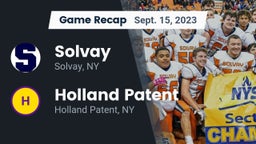 Recap: Solvay  vs. Holland Patent  2023