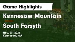 Kennesaw Mountain  vs South Forsyth  Game Highlights - Nov. 23, 2021