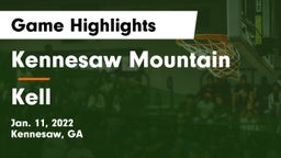 Kennesaw Mountain  vs Kell  Game Highlights - Jan. 11, 2022