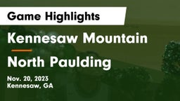 Kennesaw Mountain  vs North Paulding  Game Highlights - Nov. 20, 2023