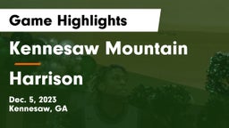 Kennesaw Mountain  vs Harrison  Game Highlights - Dec. 5, 2023