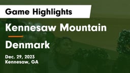 Kennesaw Mountain  vs Denmark  Game Highlights - Dec. 29, 2023