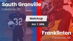 Matchup: South Granville vs. Franklinton  2016
