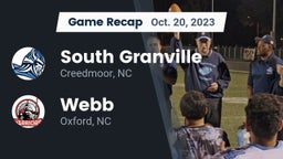 Recap: South Granville  vs. Webb  2023