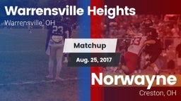 Matchup: Warrensville Heights vs. Norwayne  2017