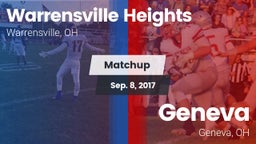 Matchup: Warrensville Heights vs. Geneva  2017