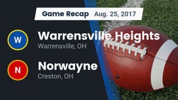 Recap: Warrensville Heights  vs. Norwayne  2017