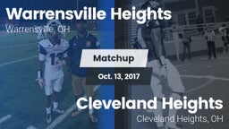 Matchup: Warrensville Heights vs. Cleveland Heights  2017