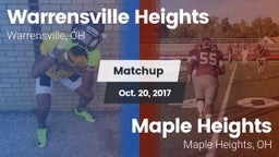 Matchup: Warrensville Heights vs. Maple Heights  2017
