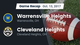Recap: Warrensville Heights  vs. Cleveland Heights  2017