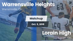 Matchup: Warrensville Heights vs. Lorain High 2018