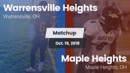 Matchup: Warrensville Heights vs. Maple Heights  2018