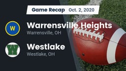 Recap: Warrensville Heights  vs. Westlake  2020