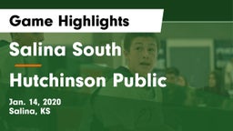 Salina South  vs Hutchinson Public  Game Highlights - Jan. 14, 2020