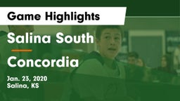 Salina South  vs Concordia  Game Highlights - Jan. 23, 2020
