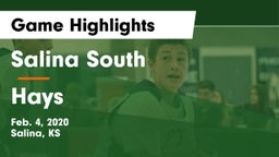 Salina South  vs Hays Game Highlights - Feb. 4, 2020