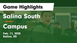Salina South  vs Campus  Game Highlights - Feb. 11, 2020