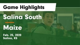 Salina South  vs Maize Game Highlights - Feb. 25, 2020