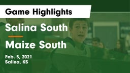 Salina South  vs Maize South Game Highlights - Feb. 5, 2021